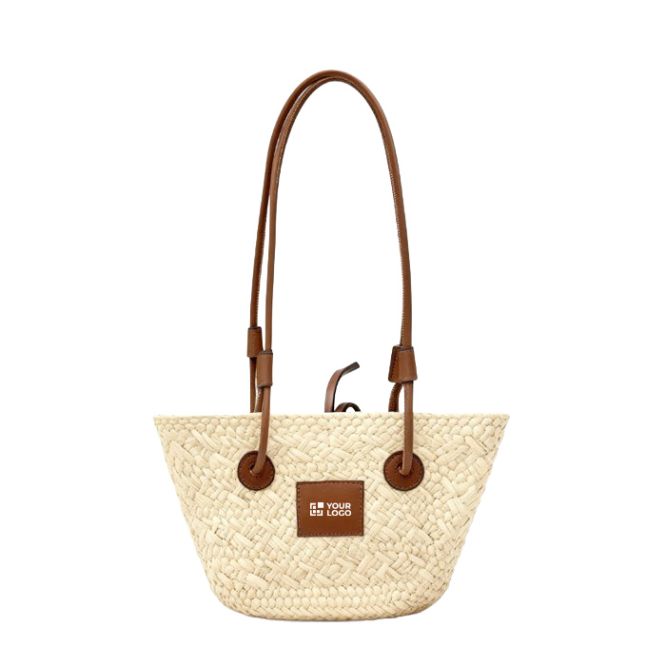 Borsa a cesta grande con manici lunghi da personalizzare 280 g/m²