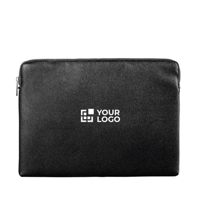 Custodia per laptop in PU con schiuma interna e cerniera 15,6''