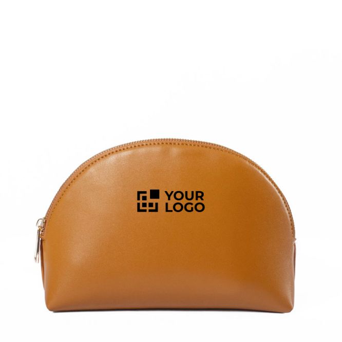Necessaire in pelle sintetica con cerniera e design classico 520g/m²