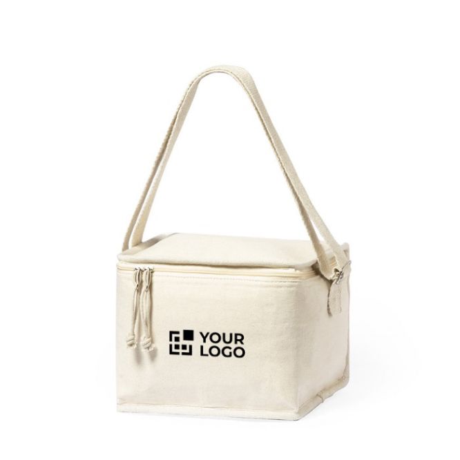 Borsa frigo isotermica in cotone con interno in alluminio da 6 L