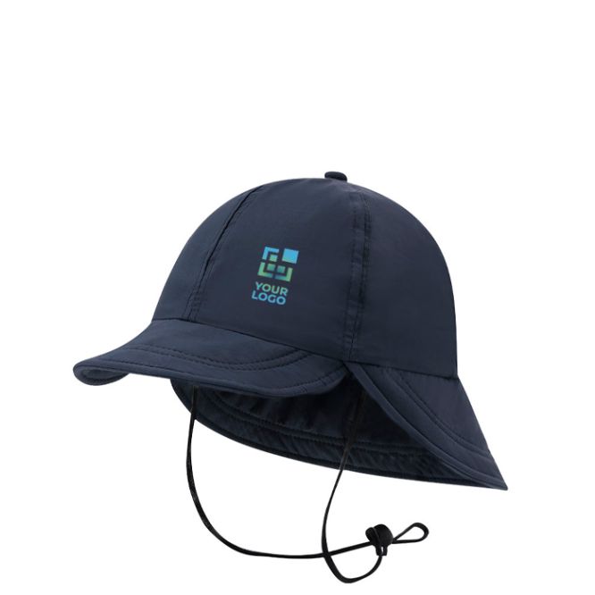 Cappello pescatore con ampia aletta posteriore per protezione solare