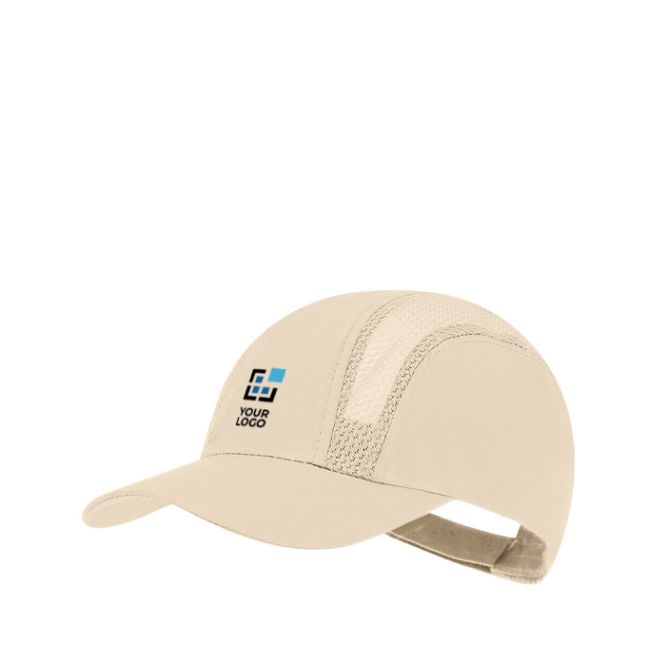 Cappellino sportivo in microfibra con pannelli traspiranti