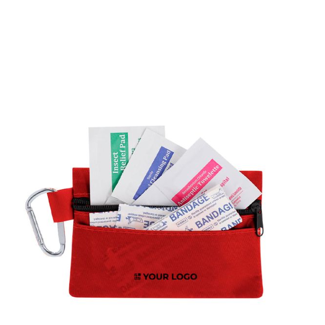 Kit di primo soccorso con manico e 14 accessori