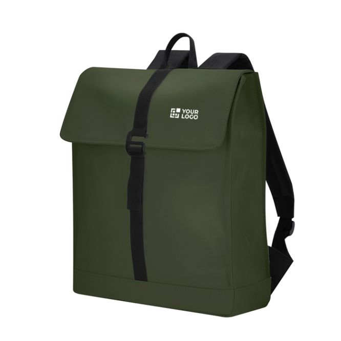 Zaino dal tocco morbido con chiusura a fibbia e fascia trolley 14''