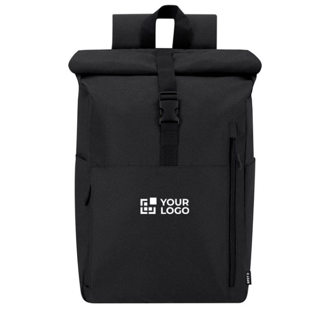 Zaino roll-top in RPET per laptop compatibile con trolley 15''