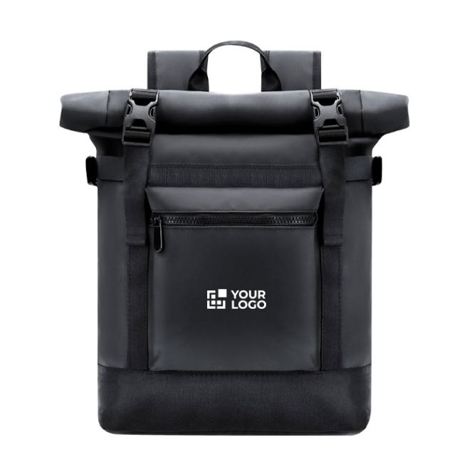 Zaino arrotolabile per laptop con fascia per trolley 15