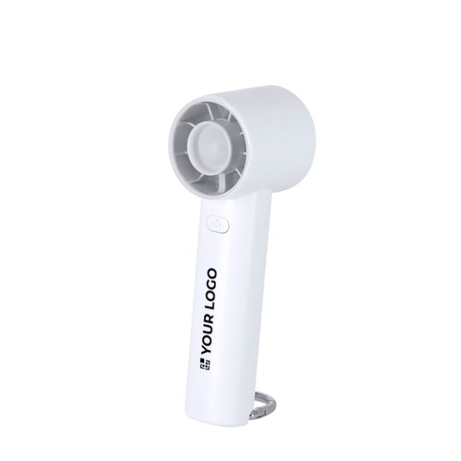 Ventilatore portatile con moschettone, supporto e 3 velocità