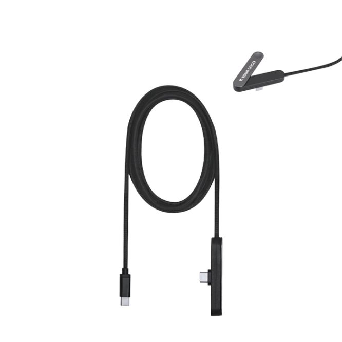 Cavo di ricarica USB-C in plastica riciclata con supporto per smartphone 60W