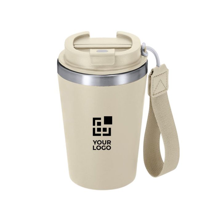 Bicchiere termico riciclato con chiusura ermetica e manico 350ml