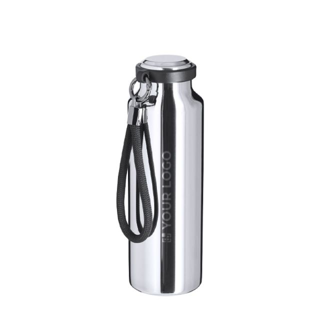Borraccia termica in acciaio inox riciclato con cinghia intrecciata 480ml