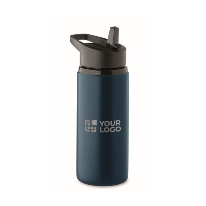 Borraccia in acciaio inox riciclato con beccuccio e manico 500ml