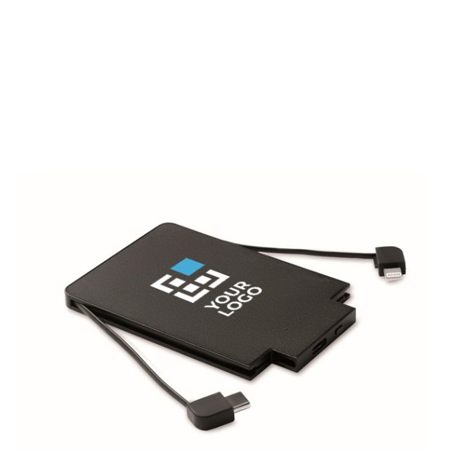 Powerbank magnetico da 2.500 mAh con cavetti integrati iOS e tipo C
