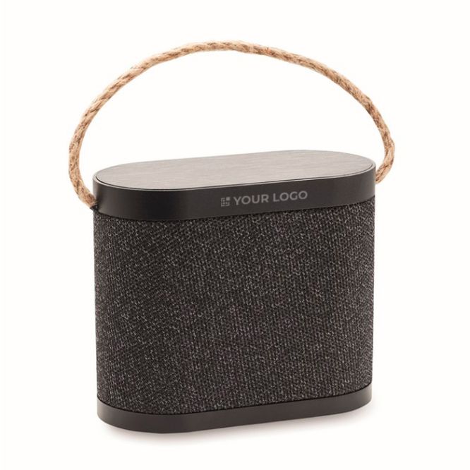 Altoparlante wireless 5.3 con caricatore e laccetto in juta 15W