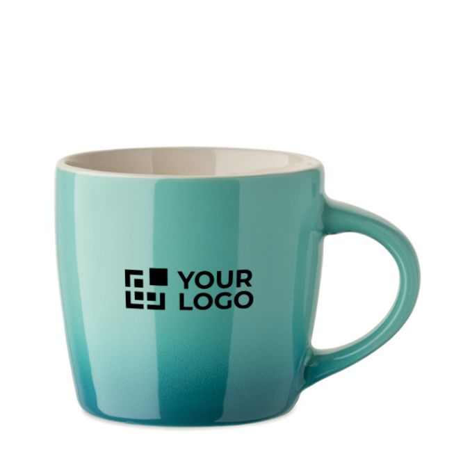 Tazza in ceramica colorata con effetto degradé 300ml