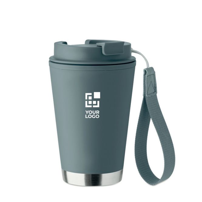 Bicchiere da viaggio a doppia parete in RPET 300ml