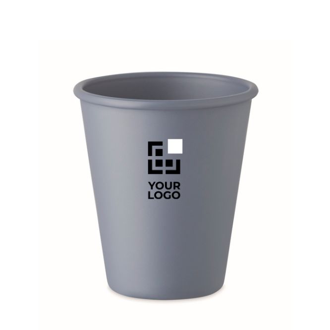 Bicchiere riutilizzabile a parete singola in mais 200ml
