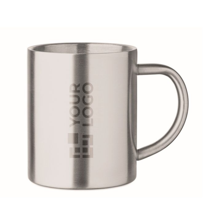 Tazza in acciaio inox riciclato a doppia parete 260 ml
