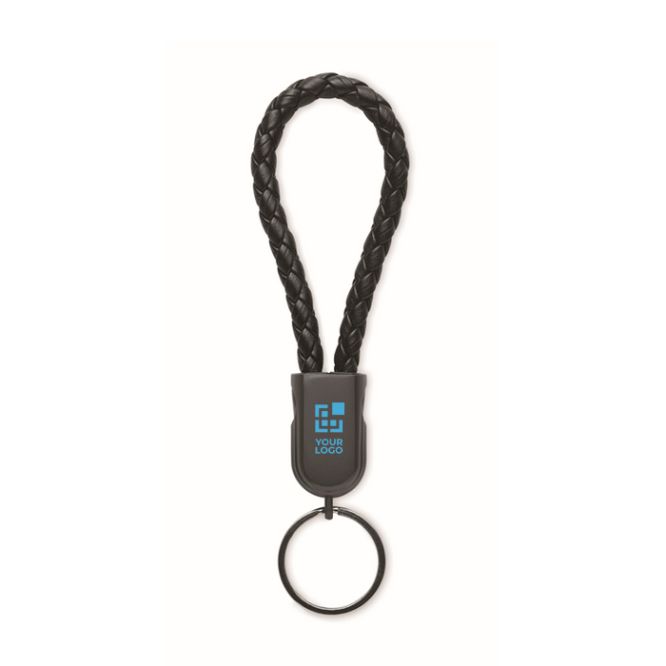 Bracciale nero con cavo di ricarica e trasferimento dati 60W