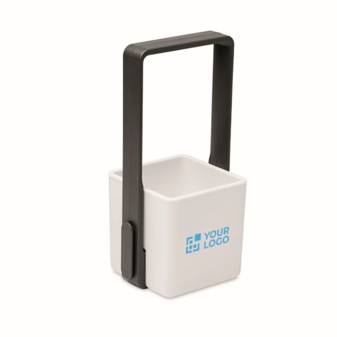 Vaso da interno con 4 luci LED sulla parte superiore