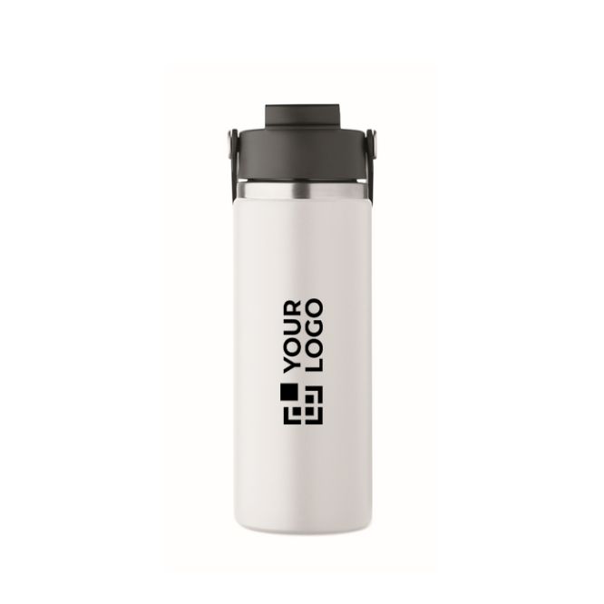 Borraccia in acciaio inox a doppia parete con cannuccia 500 ml