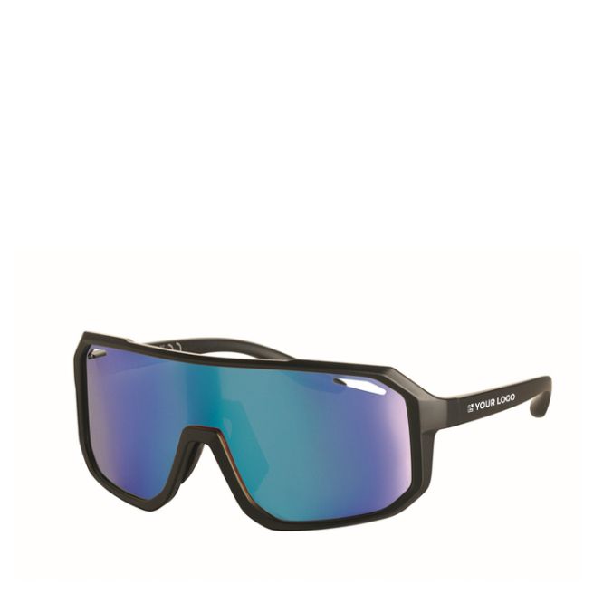 Occhiali da sole sportivi con lenti a specchio UV400