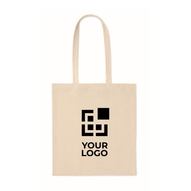Borsa shopper in velluto a coste in poliestere con manici lunghi 220 g/m²