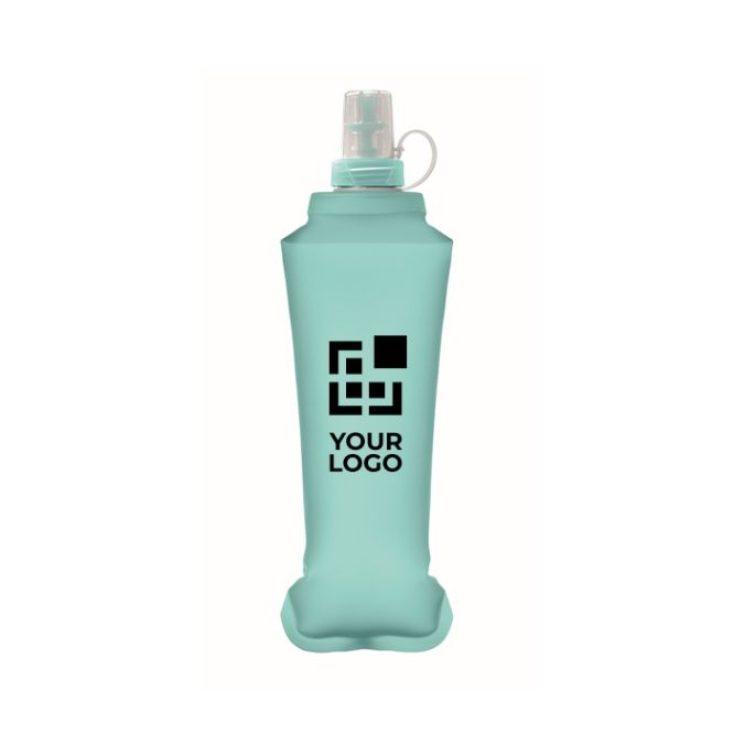 Borraccia pieghevole in termoplastico con valvola a morso 500 ml