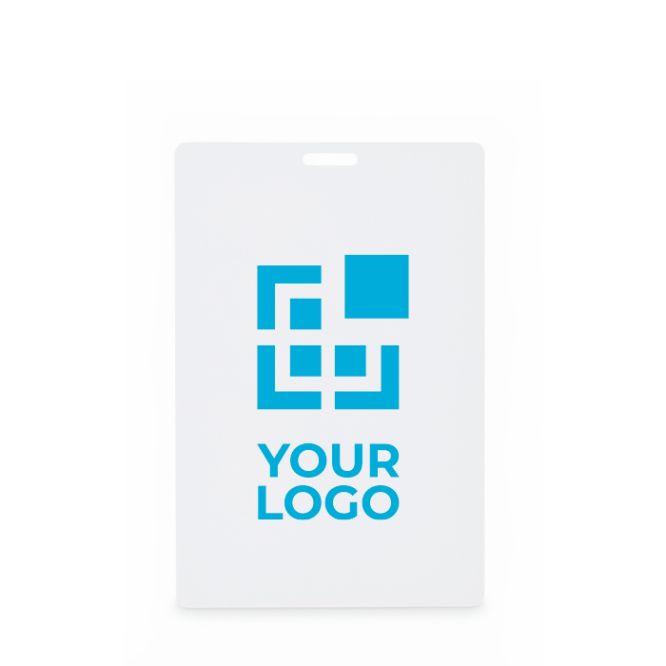 Portabadge per lanyard con fessura 12 x 8 cm