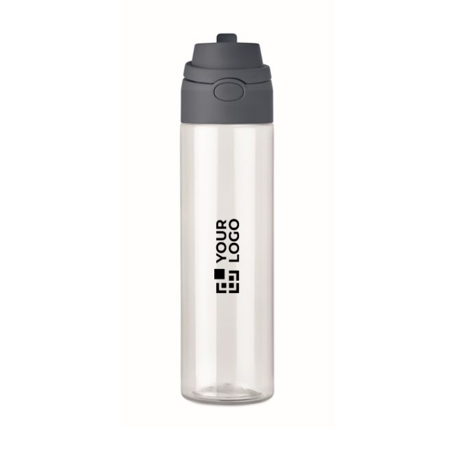 Borraccia in RPET con cannuccia 2 in 1 e maniglia antigoccia 700 ml