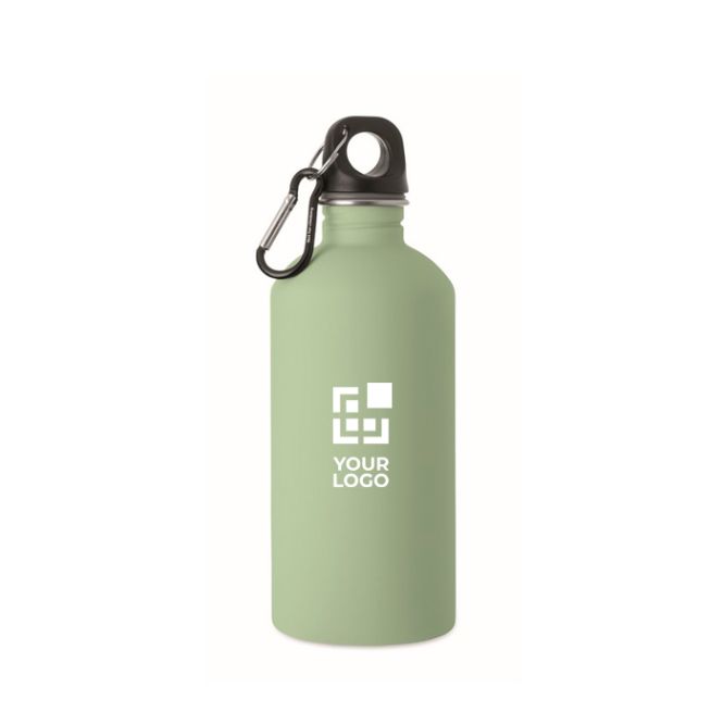 Borraccia in acciaio inox riciclato antiperdita con finitura gommata 500 ml