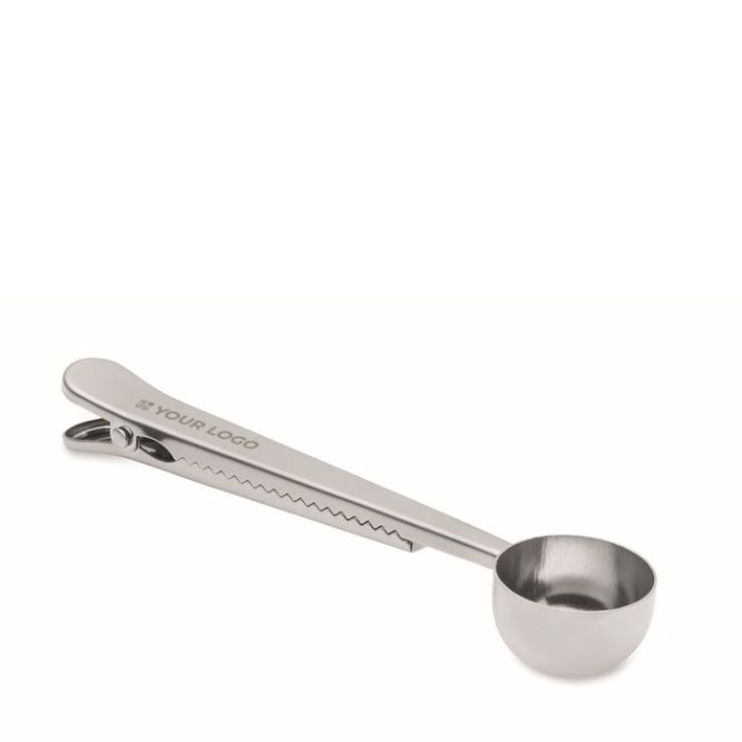 Cucchiaio dosatore in acciaio inox con clip di chiusura 15 ml