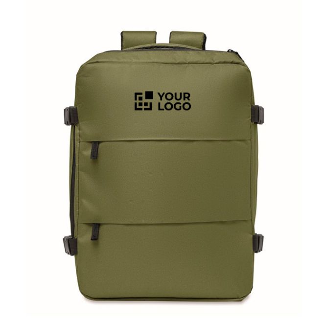 Zaino da cabina estensibile in RPET 600D con tasche multiple 20 L