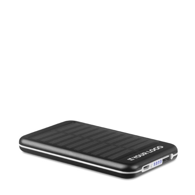 Power bank promozionale solare 4000 mAh colore nero