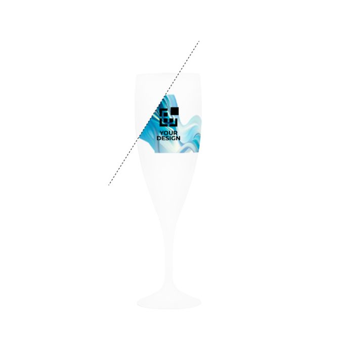 Calice da champagne in plastica prodotto in Europa senza BPA 140 ml