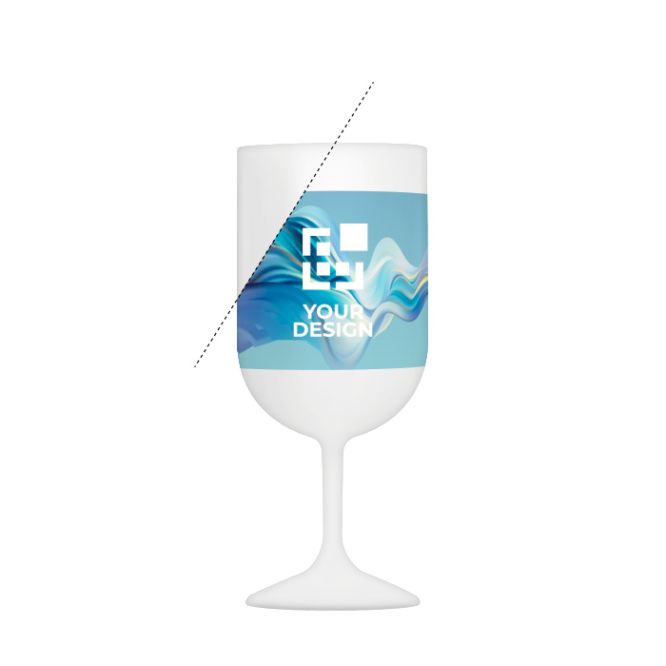 Calice da vino in plastica riutilizzabile senza BPA prodotto nell’UE 180 ml