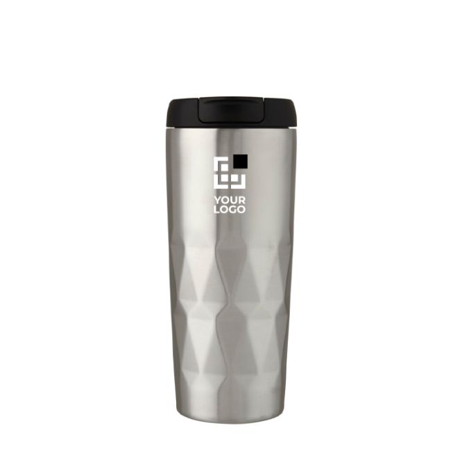 Tazza termica take away con design geometrico