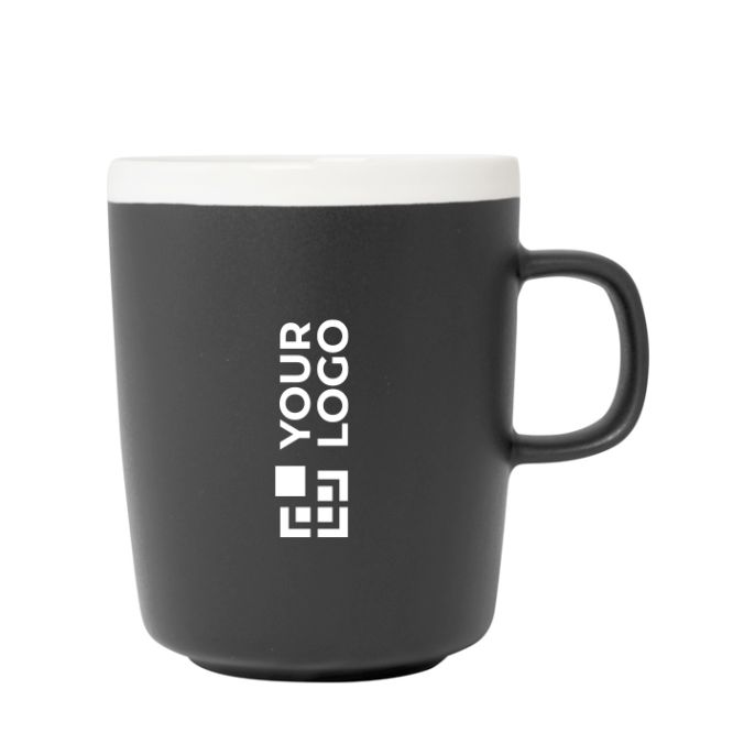 Tazza in ceramica con finitura esterna opaca e interno bianco da 310ml