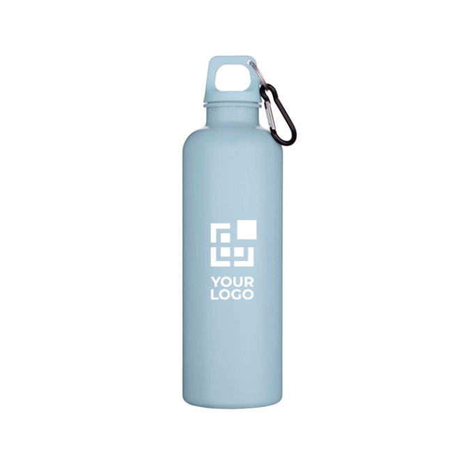 Borraccia in plastica riciclata resistente e leggera con moschettone 750 ml