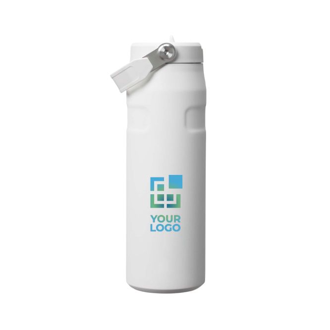 Borraccia in acciaio inox riciclato con tappo ribaltabile e cannuccia 700ml Stanley IceFlow™ 2.0