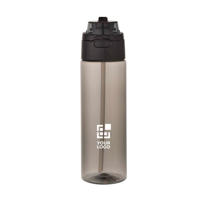 Borraccia con cannuccia integrata e coperchio a pulsante antigoccia 700ml