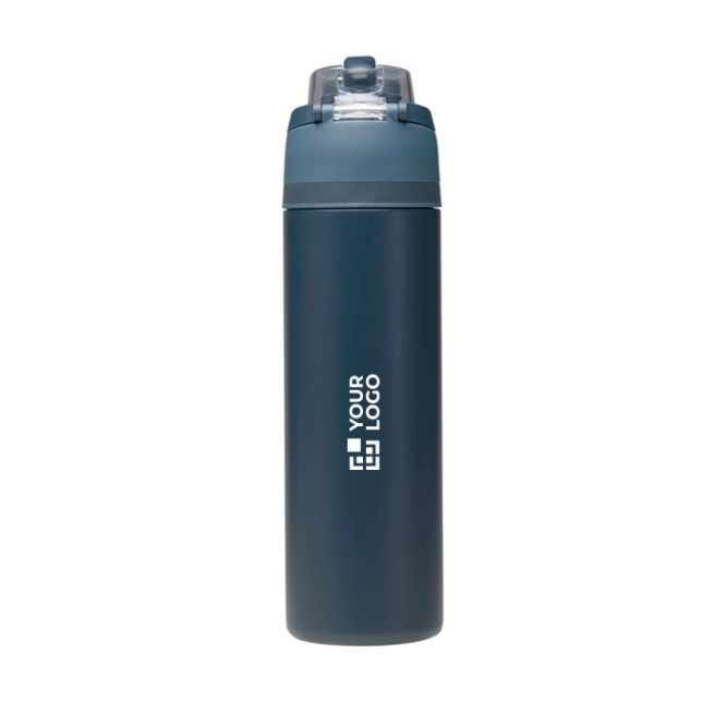 Borraccia a parete singola con cannuccia pieghevole e finitura opaca 800ml
