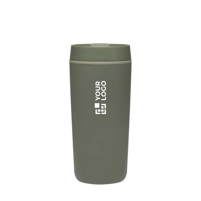 Bicchiere termico a doppia parete con coperchio a vite incluso 480ml