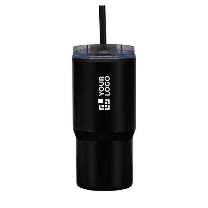 Bicchiere termico a doppia parete con coperchio antirovesciamento 540ml