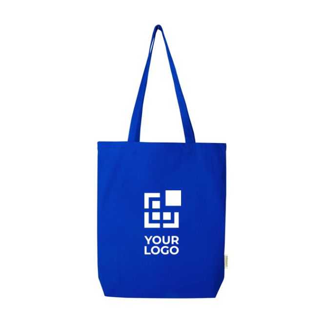 Borsa tote in cotone biologico con fondo largo 11L 180 g/m2