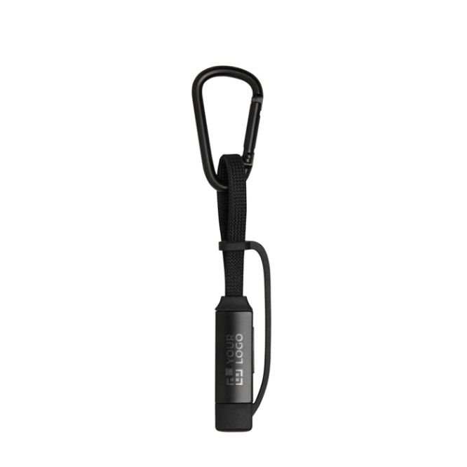 Cavo di ricarica 3 in 1 con moschettone e ricarica rapida da 65W