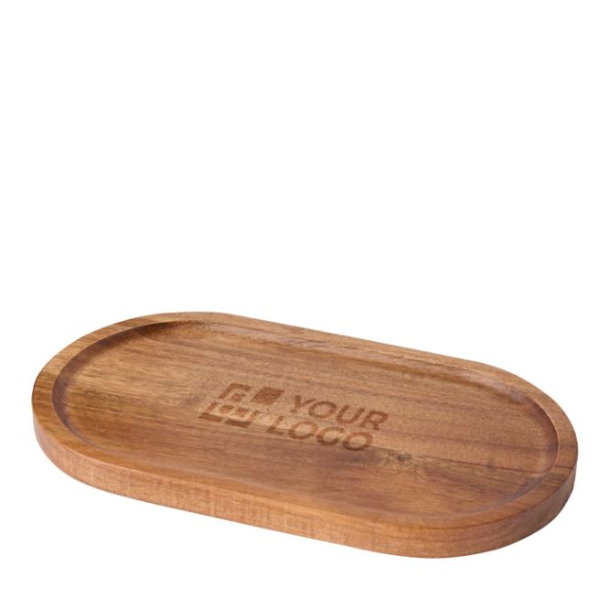 Vassoio elegante in legno di acacia di alta qualità