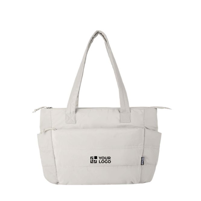 Borsa tote imbottita in poliestere riciclato con custodia per laptop 15,6” 18L