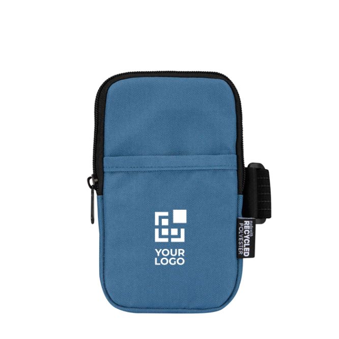 Borsa da fissare alle bottiglie idrorepellente con zip e velcro