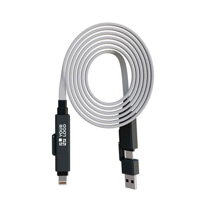 Cavo di ricarica con avvolgimento magnetico a doppio ingresso 60W