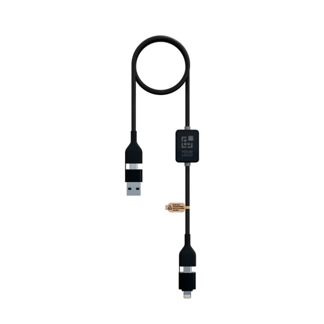 Cavo di ricarica e dati con logo illuminato 60W 1m SCX.design